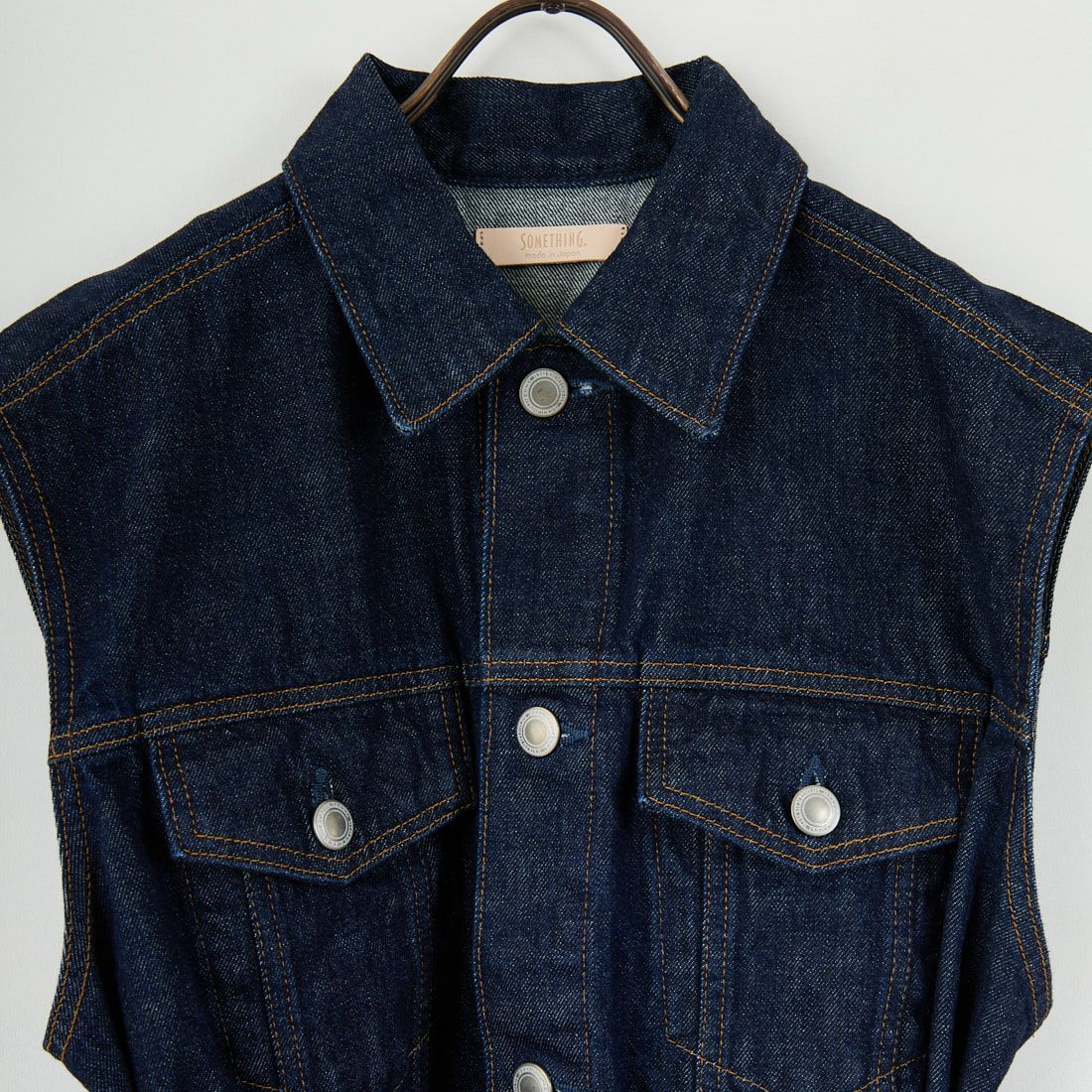 SOMETHING [サムシング] ベルテッドデニムジャケット [SAT005] 00 O.W