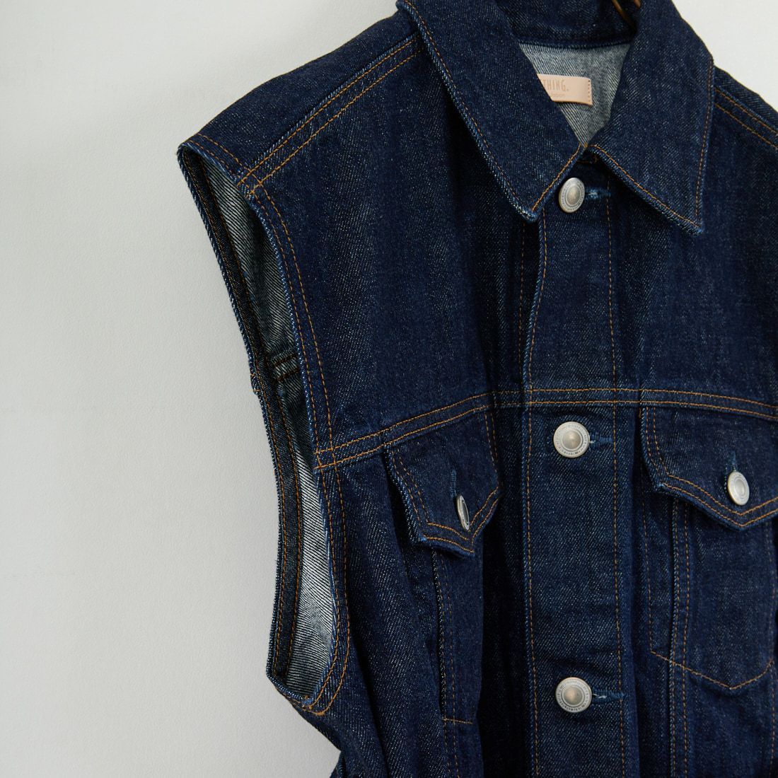 SOMETHING [サムシング] ベルテッドデニムジャケット [SAT005] 00 O.W