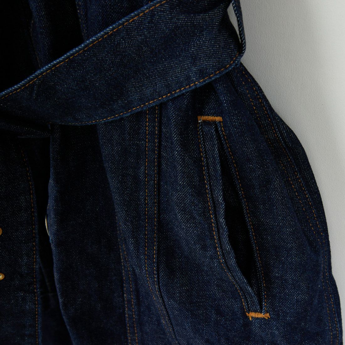 SOMETHING [サムシング] ベルテッドデニムジャケット [SAT005] 00 O.W