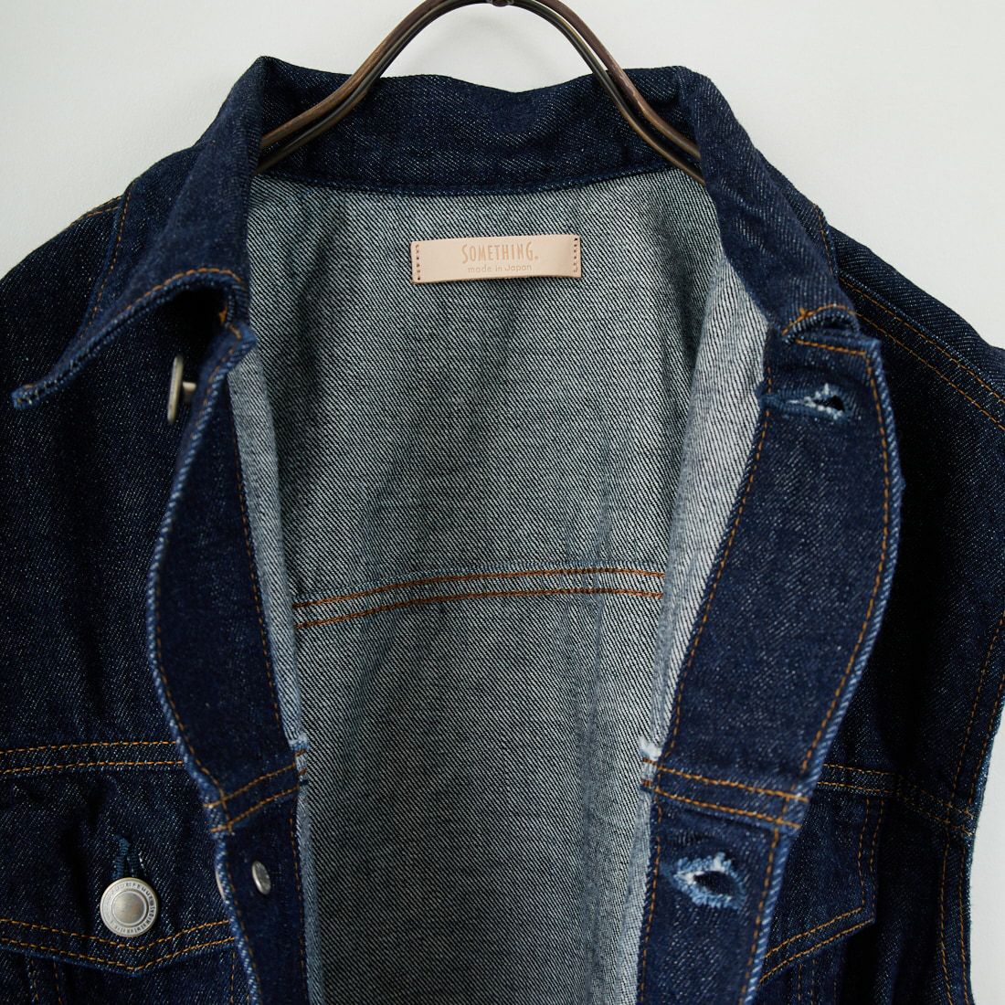 SOMETHING [サムシング] ベルテッドデニムジャケット [SAT005] 00 O.W