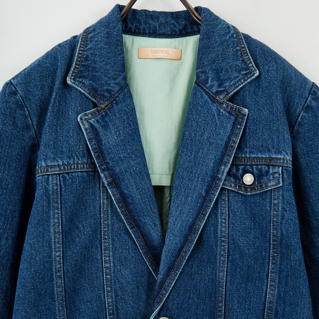 SOMETHING [サムシング] デニムブレザー [SAT006] 40 MID BLU