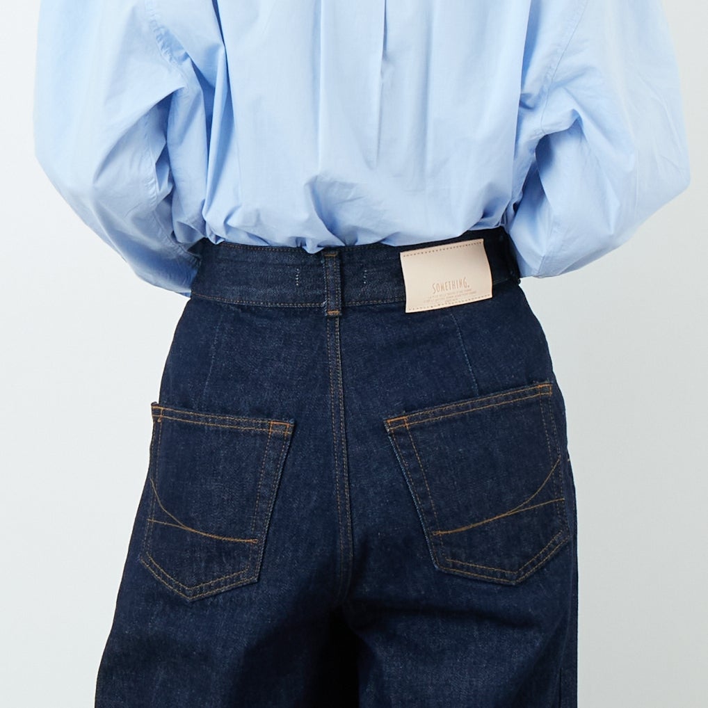 SOMETHING [サムシング] ラップワイドパンツ [SA1105] 00 O.W &&モデル身長：162cm 着用サイズ：XS&&