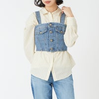 94 L.BLUE&&モデル身長：162cm 着用サイズ：F&&