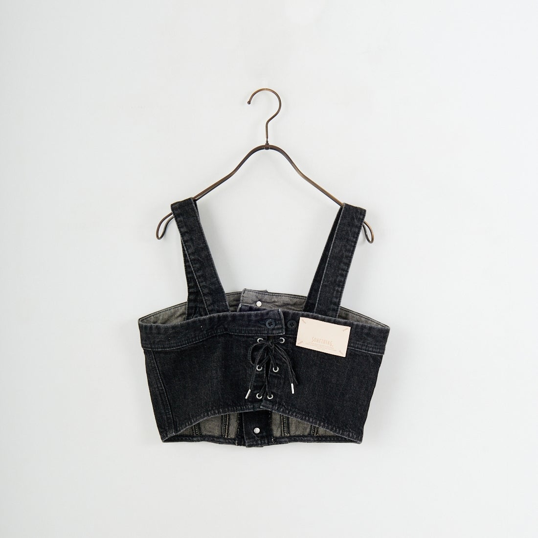 SOMETHING [サムシング] デニムビスチェ [SAT001] 83 BLACK