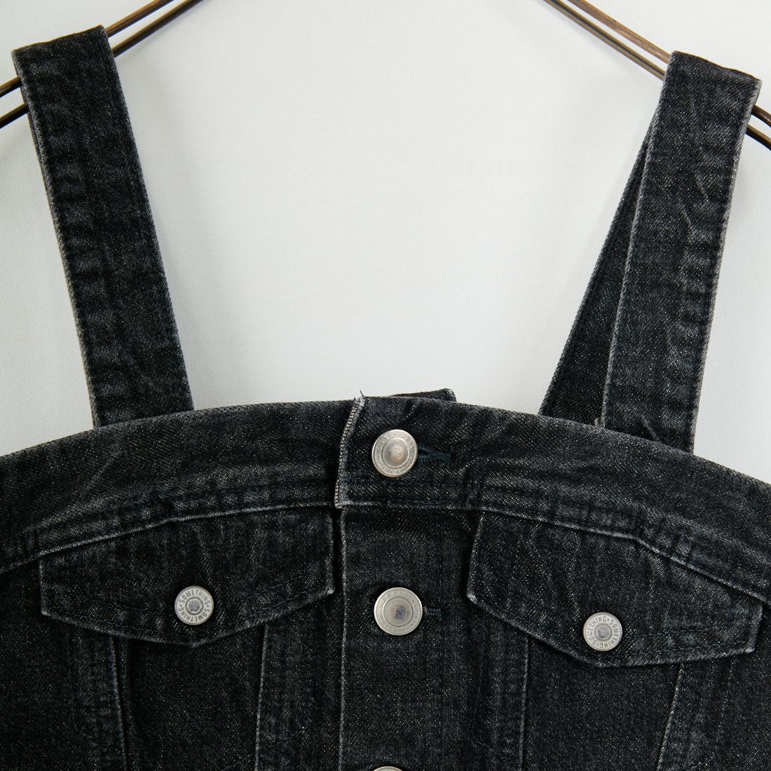 SOMETHING [サムシング] デニムビスチェ [SAT001] 83 BLACK