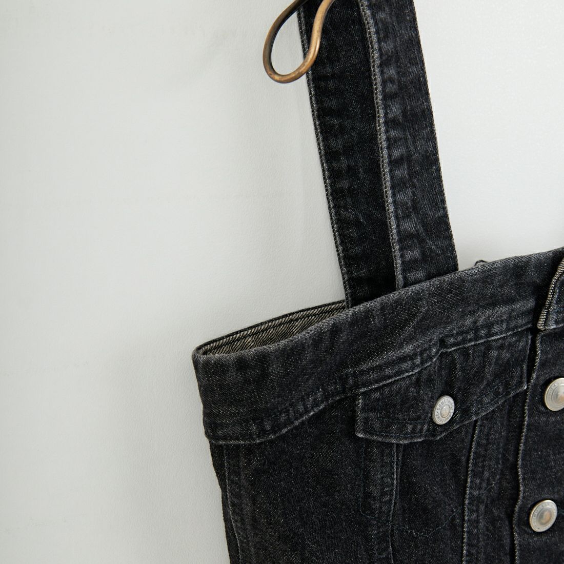 SOMETHING [サムシング] デニムビスチェ [SAT001] 83 BLACK