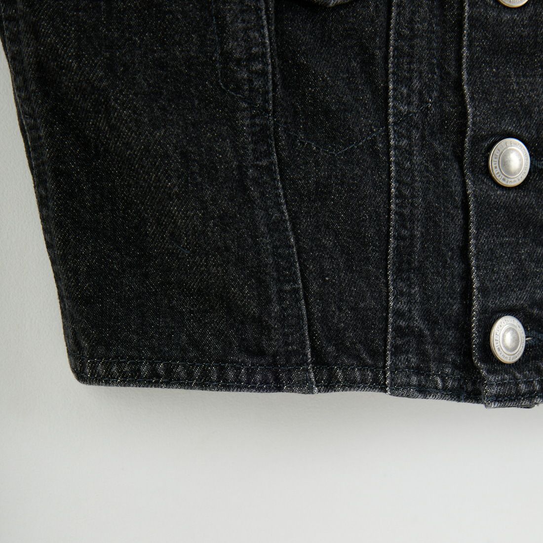SOMETHING [サムシング] デニムビスチェ [SAT001] 83 BLACK