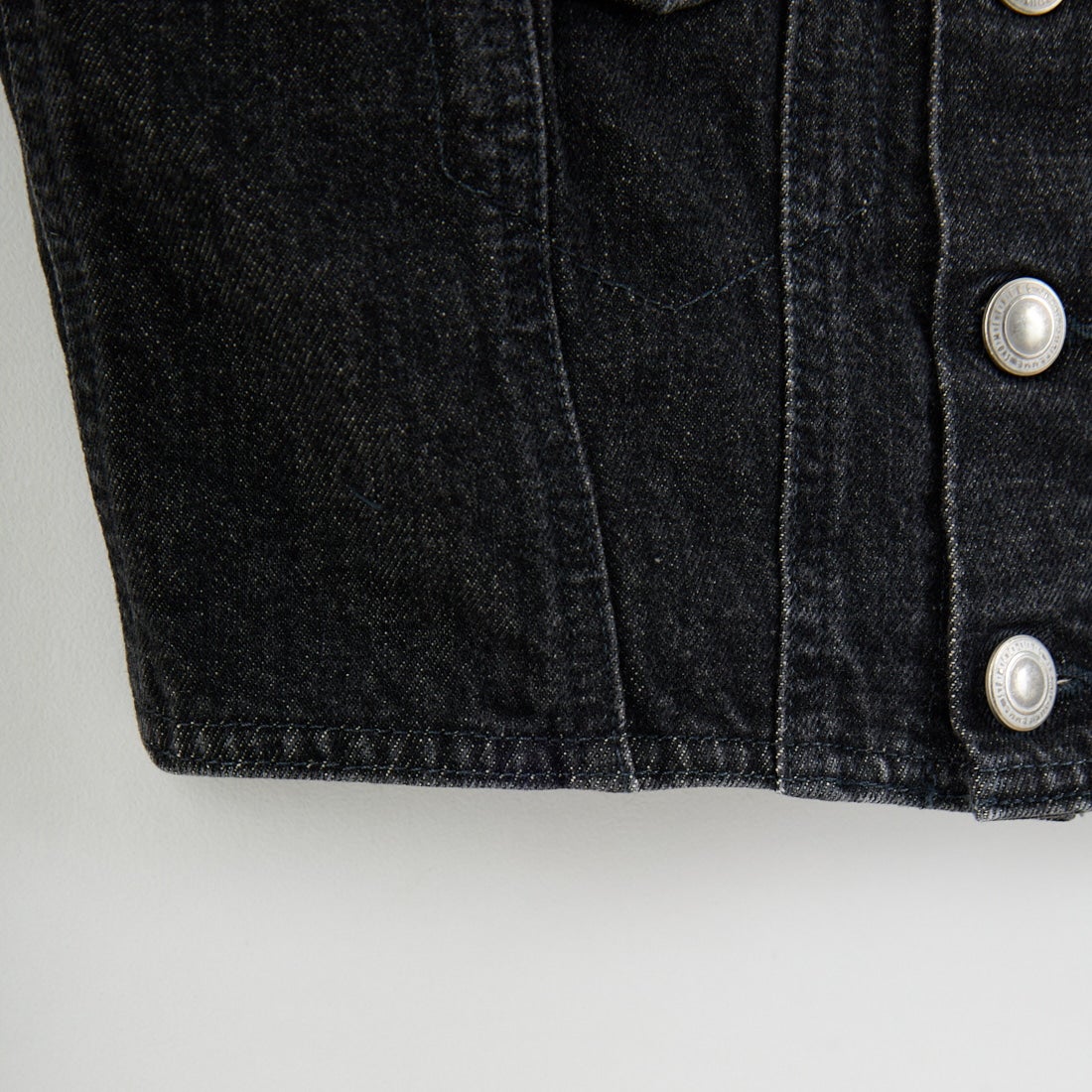 SOMETHING [サムシング] デニムビスチェ [SAT001] 83 BLACK