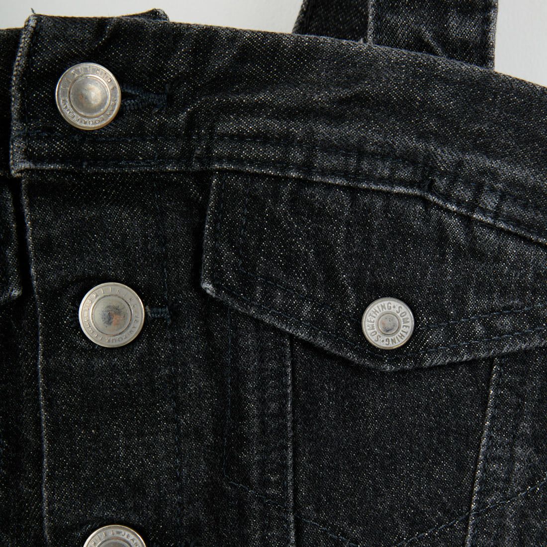 SOMETHING [サムシング] デニムビスチェ [SAT001] 83 BLACK