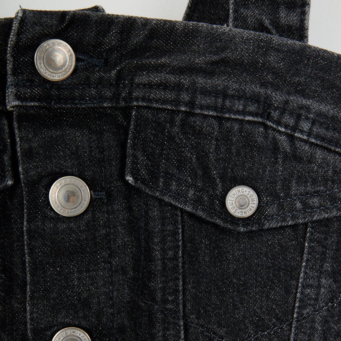 SOMETHING [サムシング] デニムビスチェ [SAT001] 83 BLACK