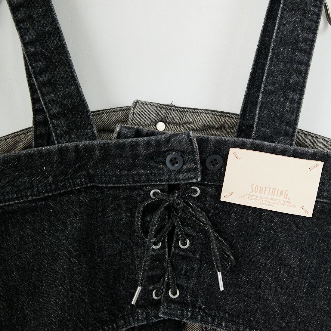 SOMETHING [サムシング] デニムビスチェ [SAT001] 83 BLACK