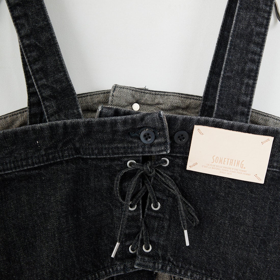 SOMETHING [サムシング] デニムビスチェ [SAT001] 83 BLACK