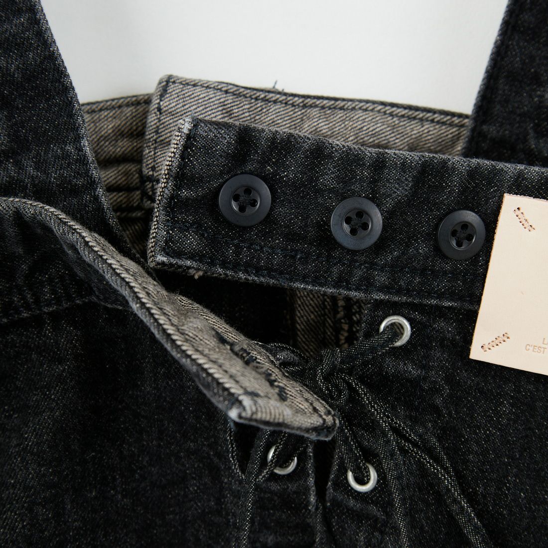 SOMETHING [サムシング] デニムビスチェ [SAT001] 83 BLACK