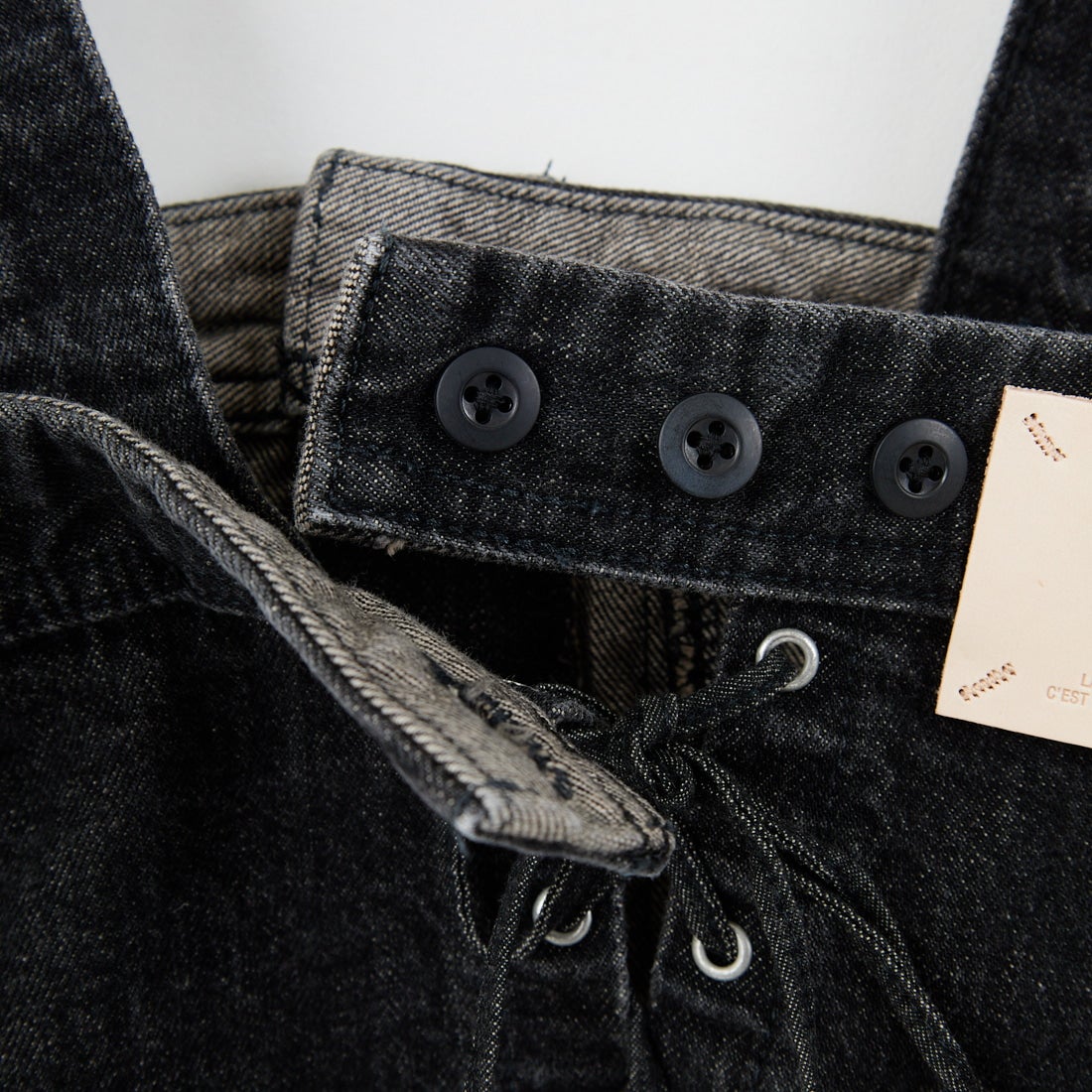 SOMETHING [サムシング] デニムビスチェ [SAT001] 83 BLACK