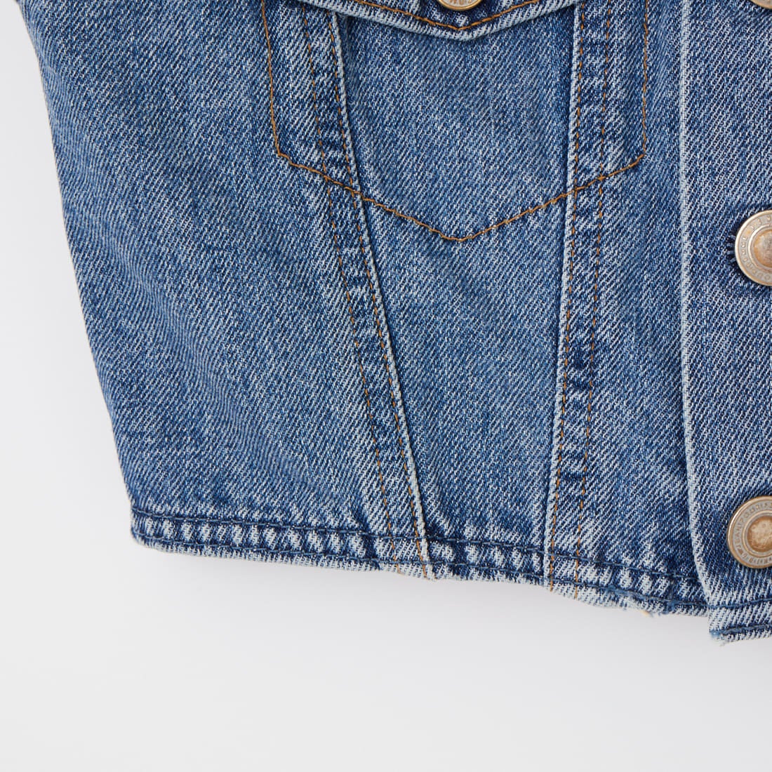 SOMETHING [サムシング] デニムビスチェ [SAT001] 94 L.BLUE