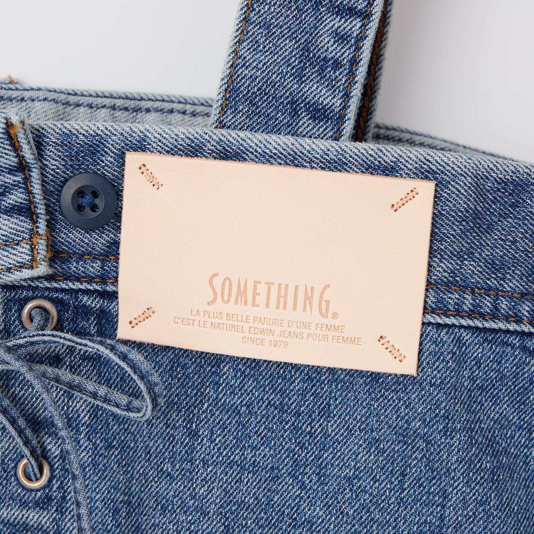 新品未使用　サムシング　デニム　ビスチェ SOMETHING（サムシング） ペプラムデニムビスチェ レディース