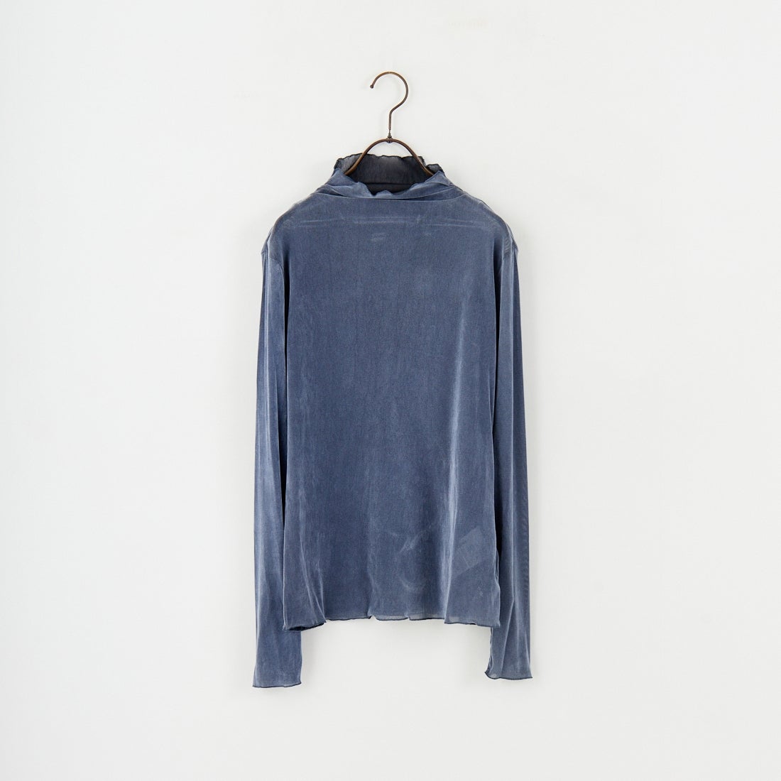 USINE [ユジーヌ] フロッキーチュールタートルネックTシャツ [21256065] 070 ﾌﾞﾙｰｸﾞ