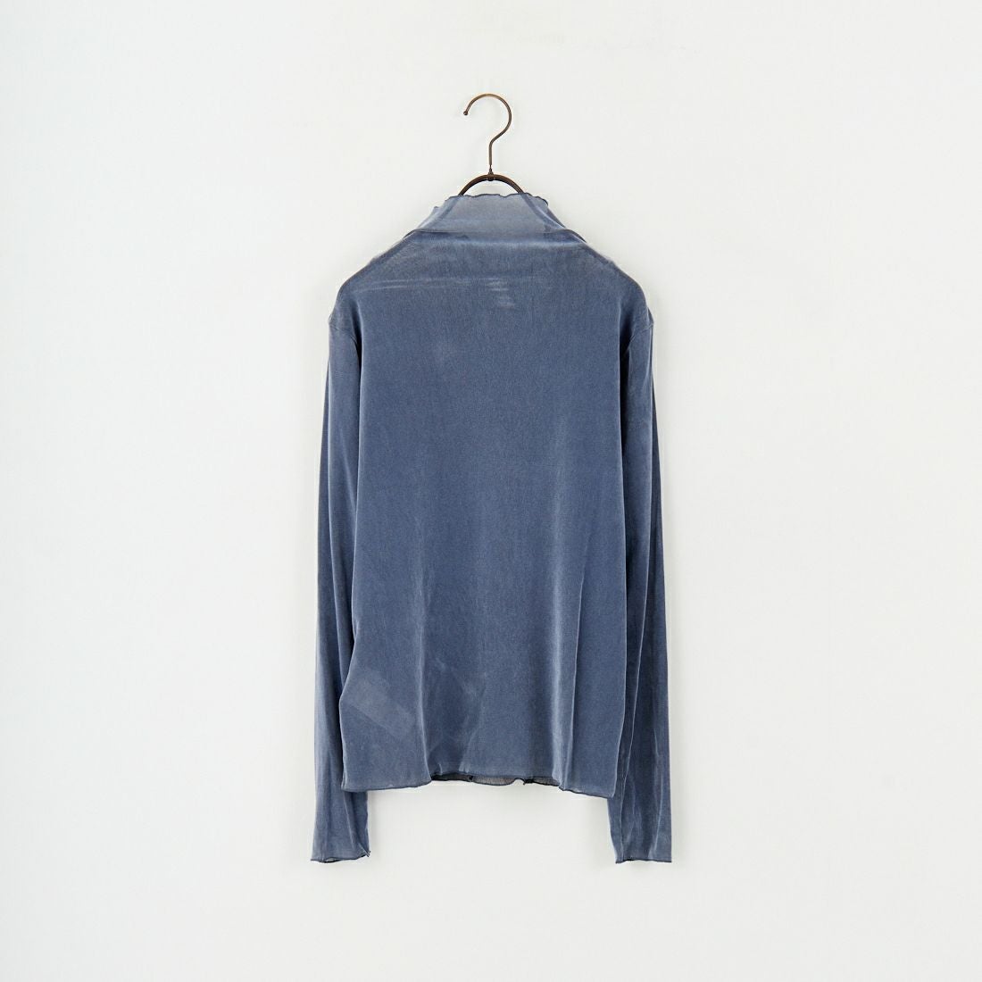 USINE [ユジーヌ] フロッキーチュールタートルネックTシャツ [21256065] 070 ﾌﾞﾙｰｸﾞ