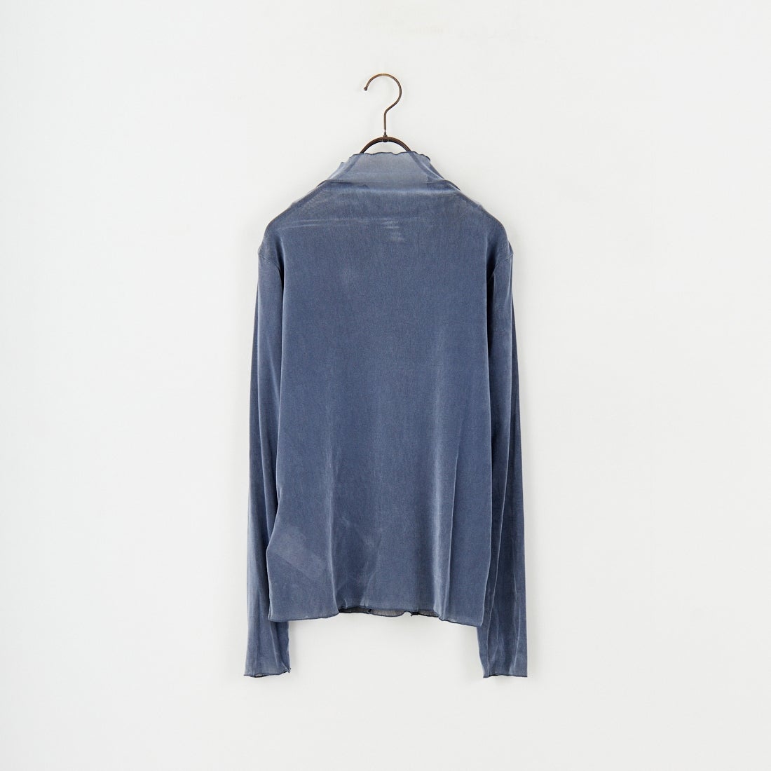 USINE [ユジーヌ] フロッキーチュールタートルネックTシャツ [21256065] 070 ﾌﾞﾙｰｸﾞ