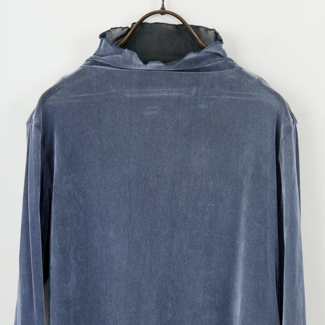 USINE [ユジーヌ] フロッキーチュールタートルネックTシャツ [21256065] 070 ﾌﾞﾙｰｸﾞ