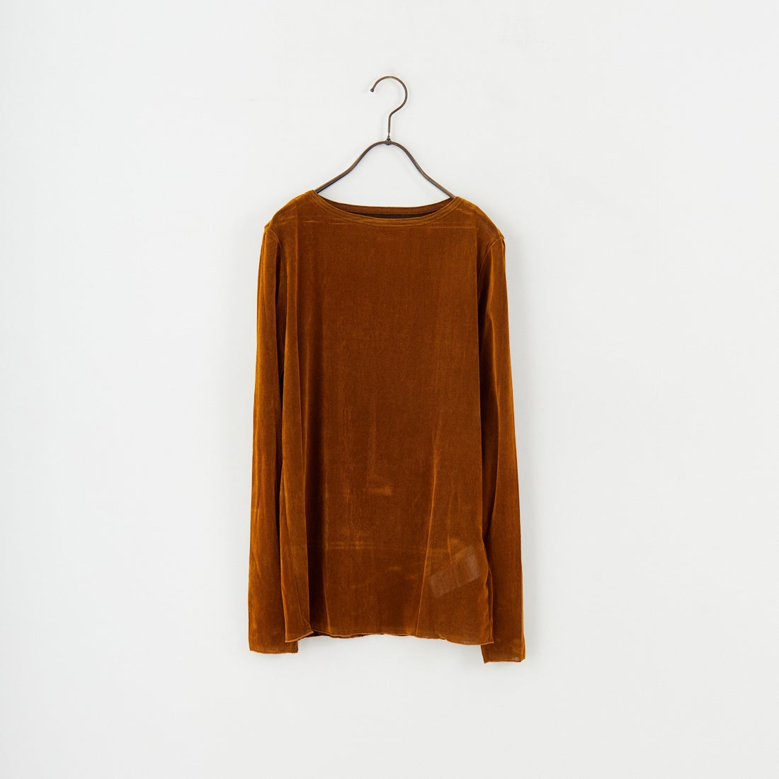 USINE [ユジーヌ] フロッキーチュールボートネックTシャツ [21256064] 044 ｷｬﾒﾙ