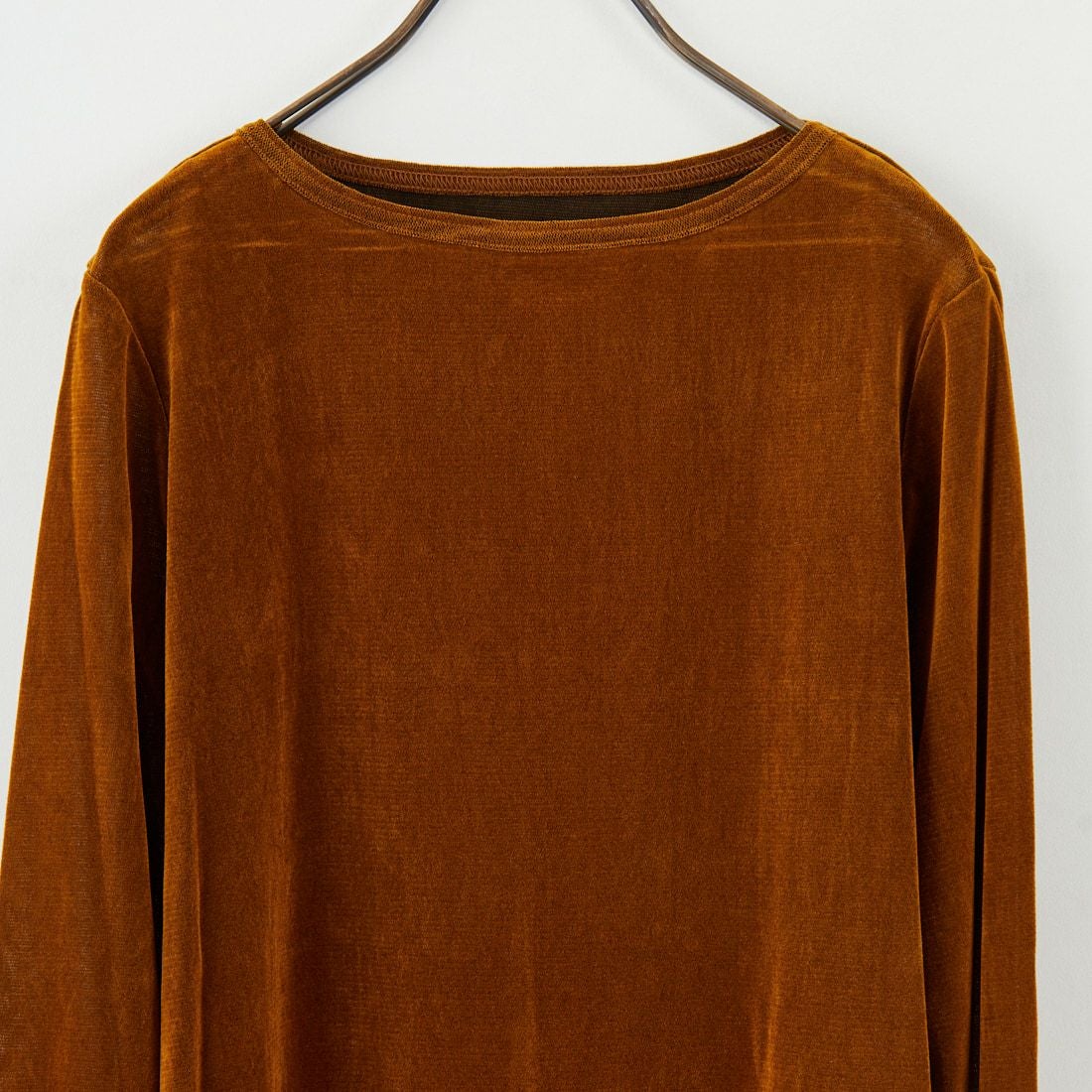 USINE [ユジーヌ] フロッキーチュールボートネックTシャツ [21256064] 044 ｷｬﾒﾙ