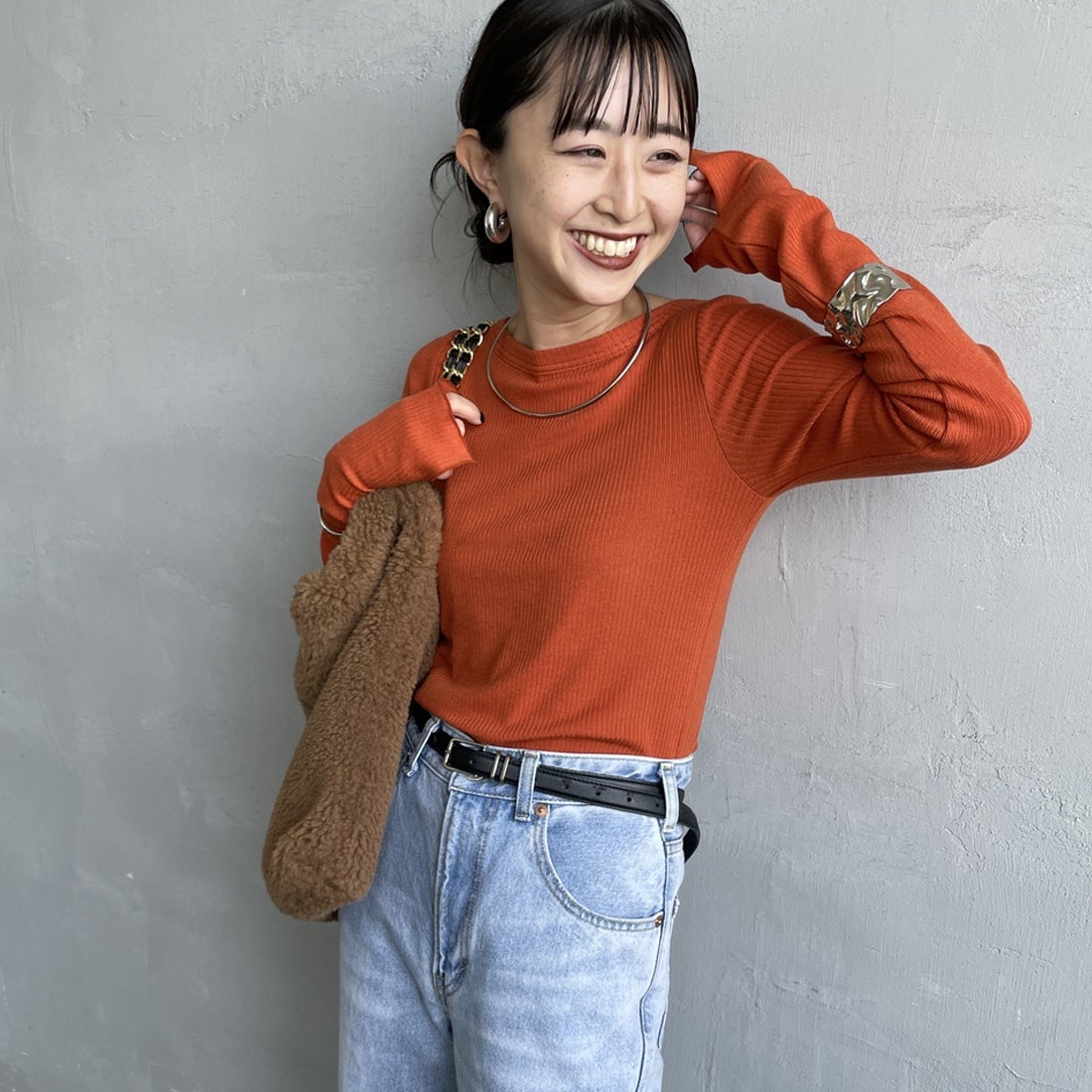 020 ｵﾚﾝｼﾞ&&モデル身長：150cm 着用サイズ：36&&
