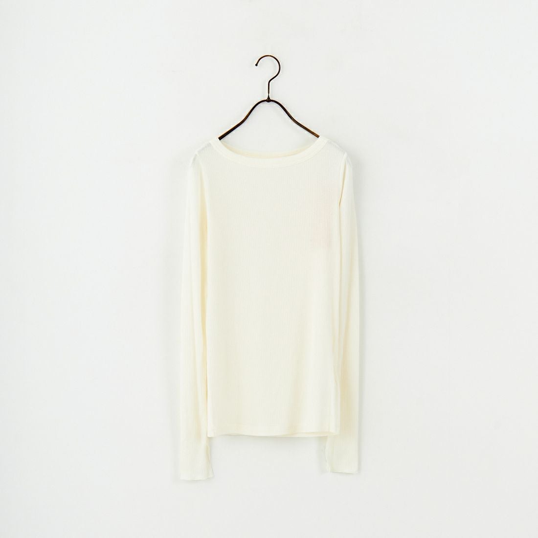 USINE [ユジーヌ] カシミアシルク シアーボートネックカットソー [21256066] 031 ｵﾌ