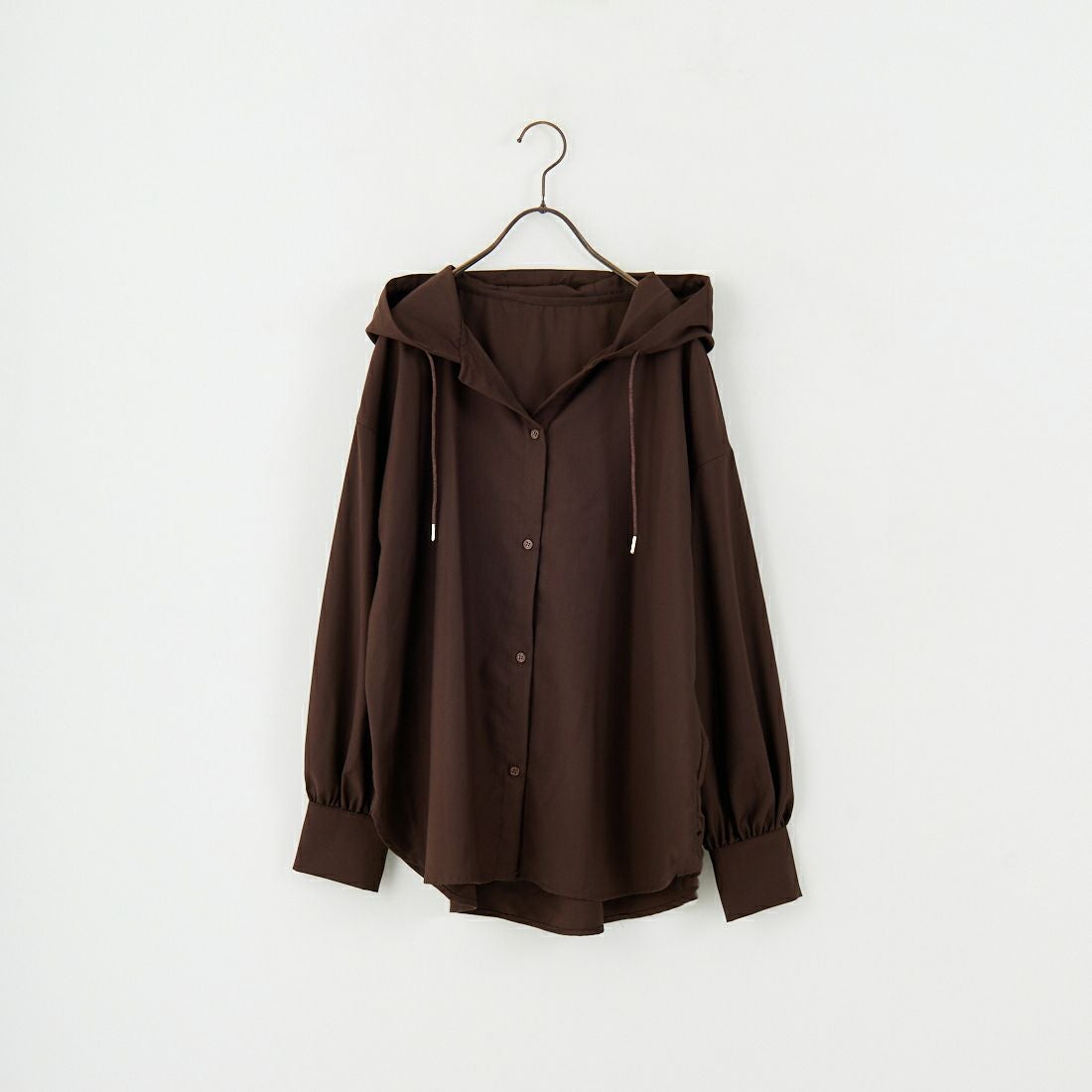 Jf Ready Made [ジェイエフレディメイド] マイクロサキソニーフードシャツ [8552313-01] 62 ﾌﾞﾗｳﾝ