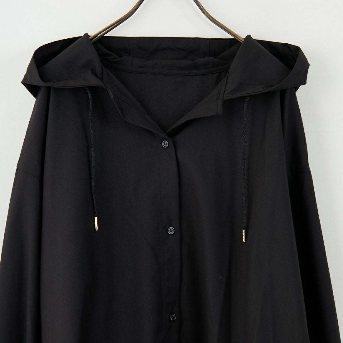 Jf Ready Made [ジェイエフレディメイド] マイクロサキソニーフードシャツ [8552313-01] 03 ﾌﾞﾗｯｸ