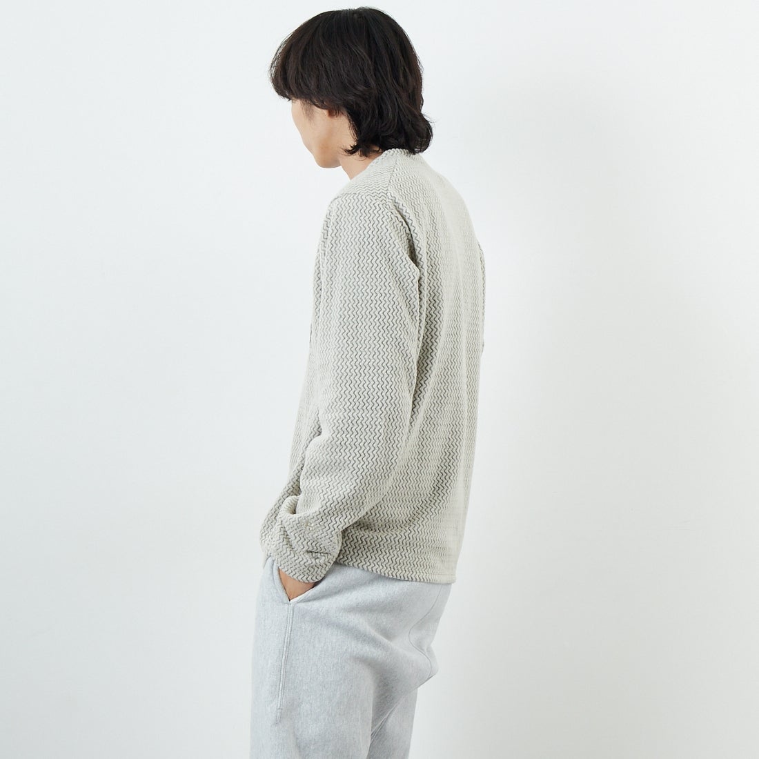 patagonia [パタゴニア] メンズ R1 エア・クルー [40236] PLCN &&モデル身長：179cm 着用サイズ：L&&