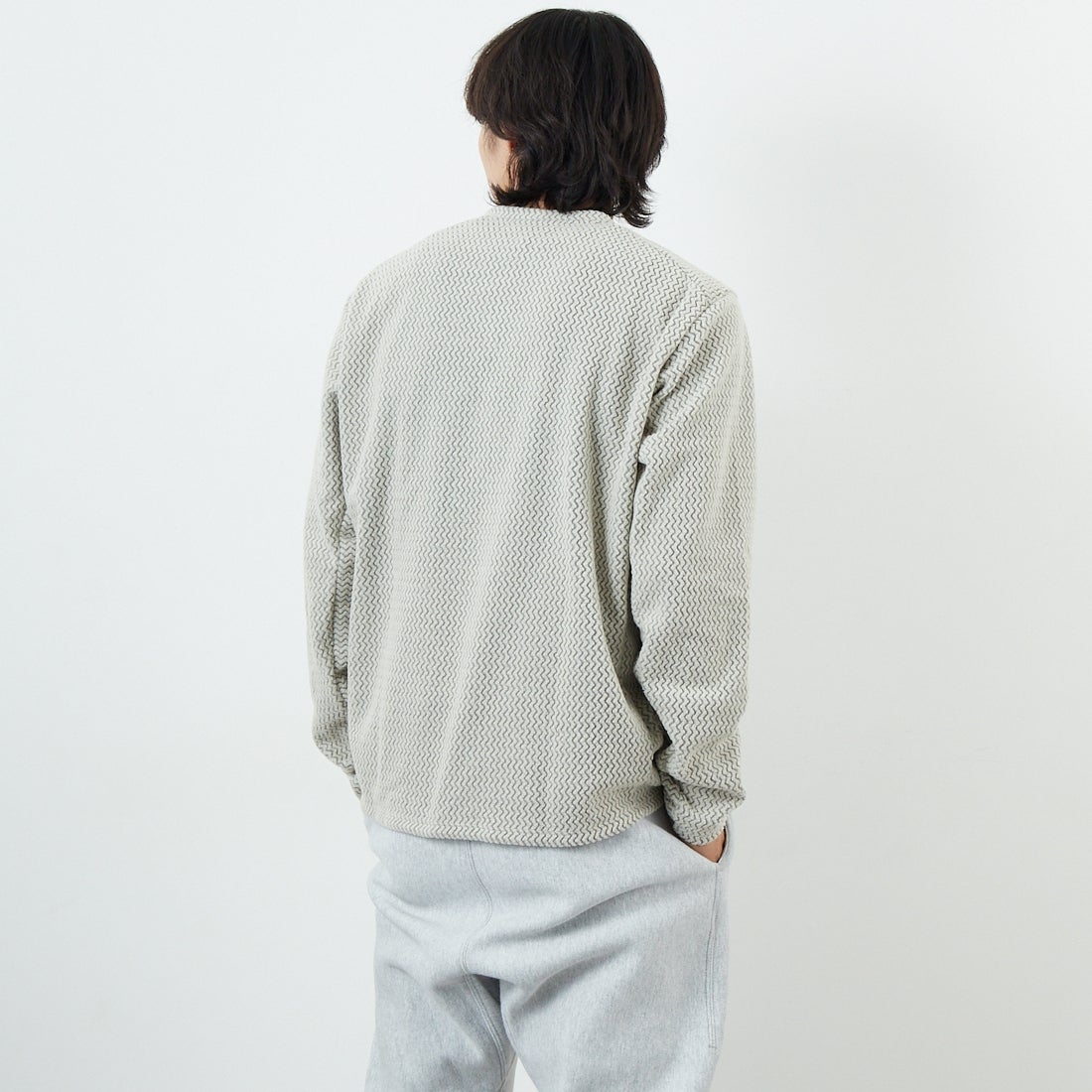 patagonia [パタゴニア] メンズ R1 エア・クルー [40236] PLCN &&モデル身長：179cm 着用サイズ：L&&