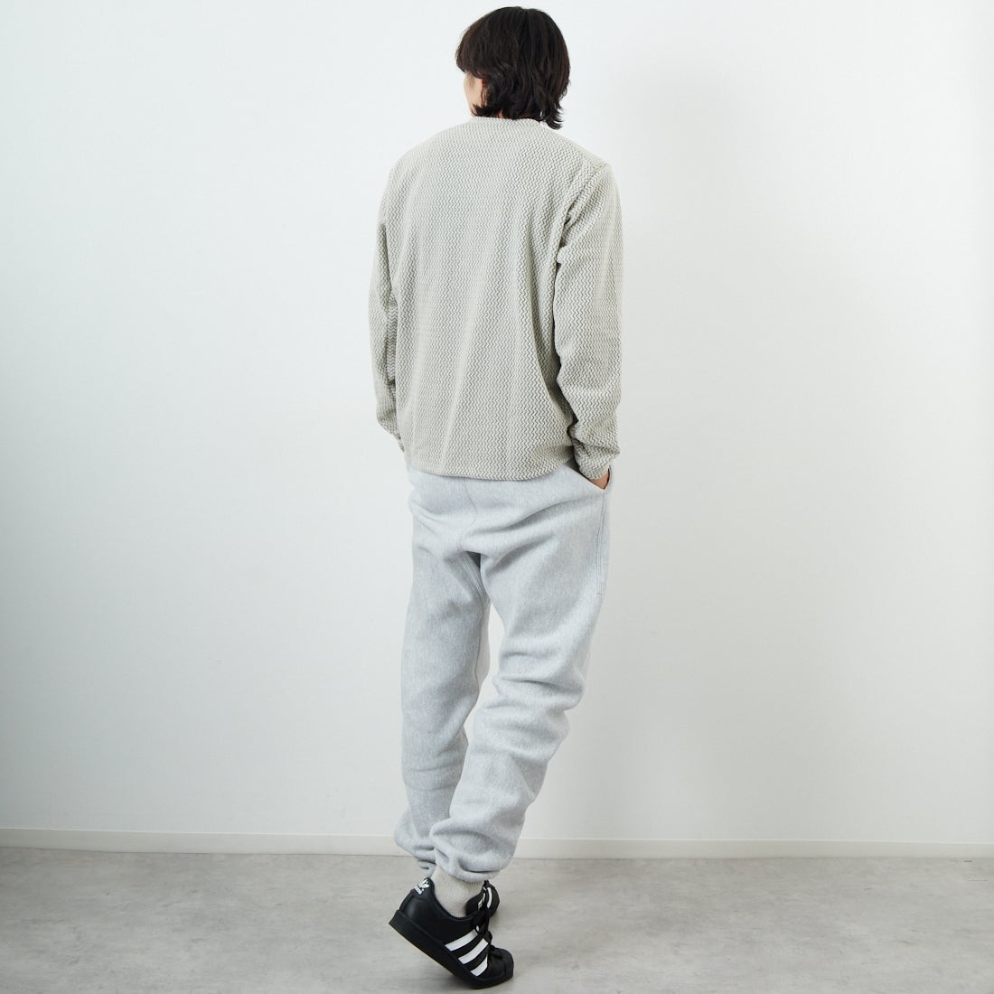 patagonia [パタゴニア] メンズ R1 エア・クルー [40236] PLCN &&モデル身長：179cm 着用サイズ：L&&