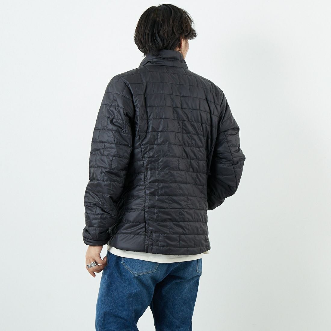 patagonia [パタゴニア] メンズ ナノパフジャケット [84213] BLK &&モデル身長：179cm 着用サイズ：M&&