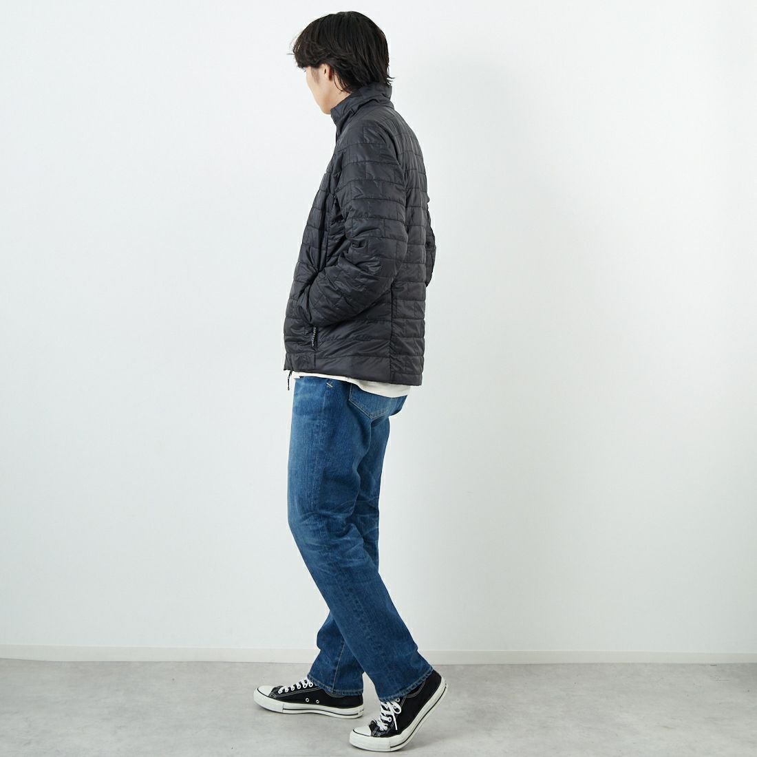 patagonia [パタゴニア] メンズ ナノパフジャケット [84213] BLK &&モデル身長：179cm 着用サイズ：M&&