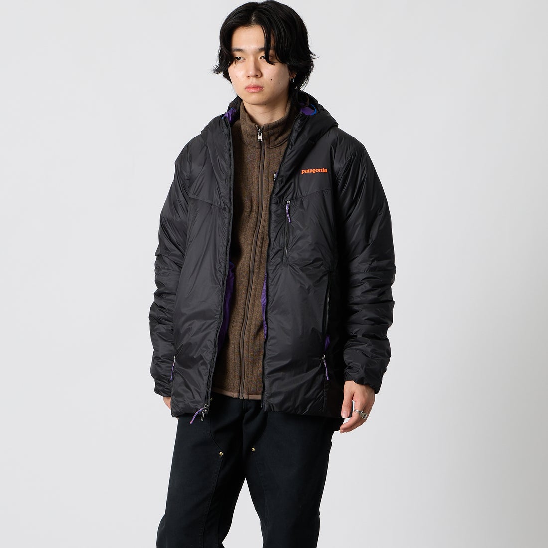 patagonia [パタゴニア] メンズ DASパーカー [85350] BLKP &&モデル身長：177cm 着用サイズ：S&&