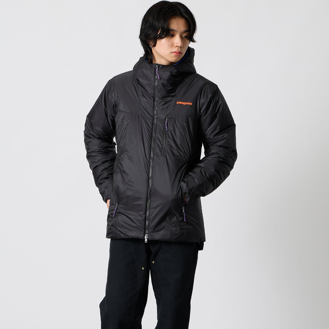 patagonia [パタゴニア] メンズ DASパーカー [85350] BLKP &&モデル身長：177cm 着用サイズ：S&&
