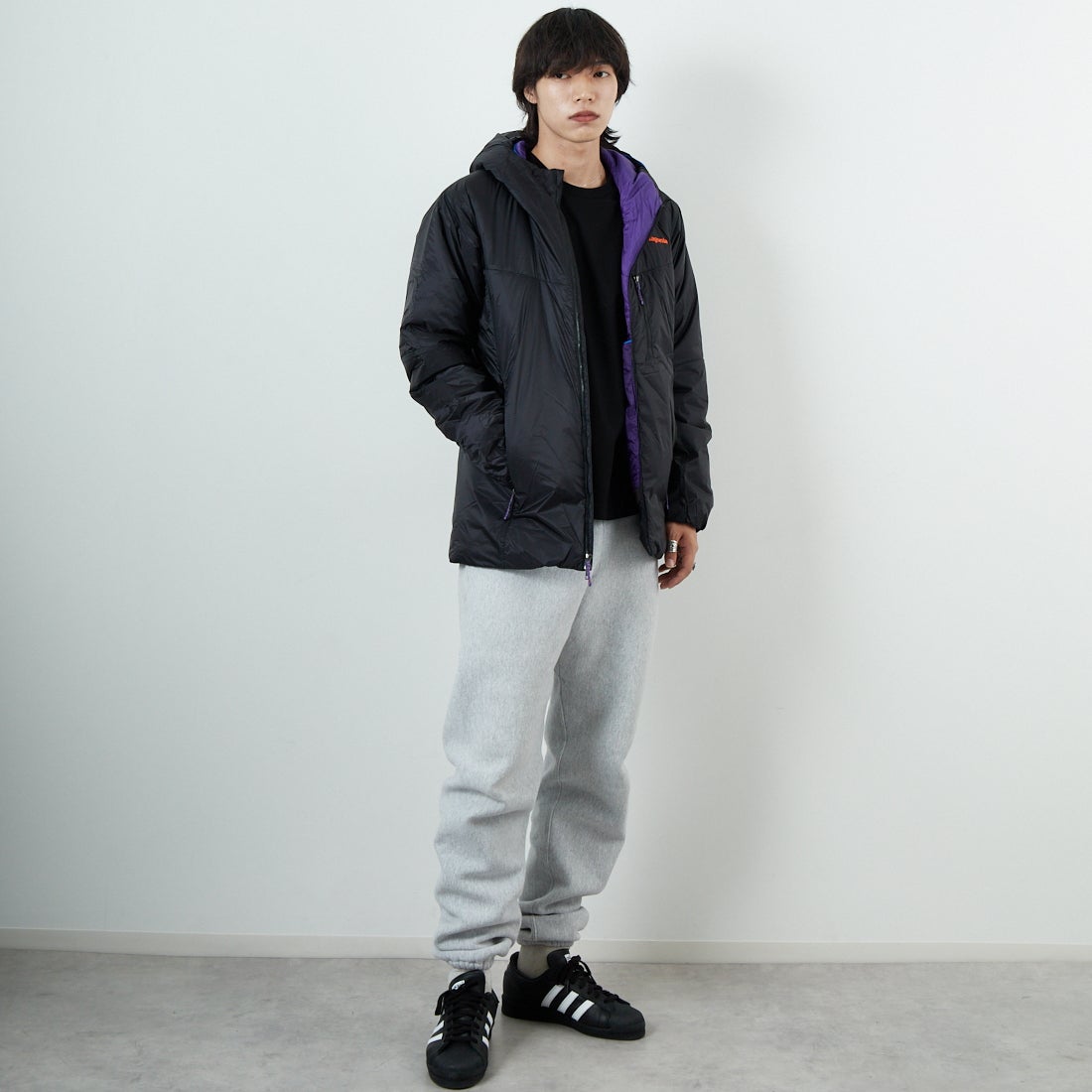 patagonia [パタゴニア] メンズ DASパーカー [85350] BLKP &&モデル身長：179cm 着用サイズ：S&&