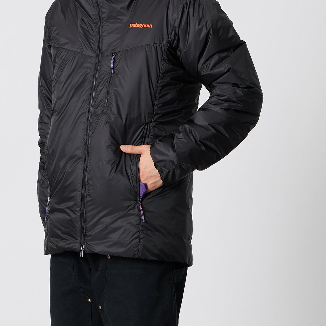 patagonia [パタゴニア] メンズ DASパーカー [85350] BLKP &&モデル身長：177cm 着用サイズ：S&&