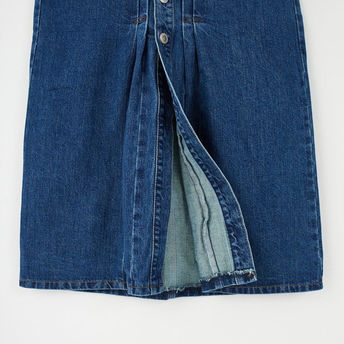 SOMETHING [サムシング] ロングデニムスカート [SA1605] 40 MID BLU