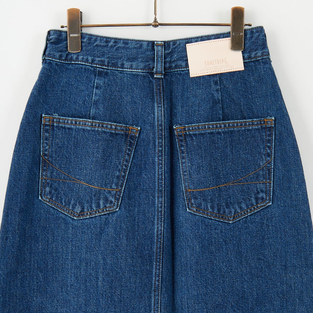 SOMETHING [サムシング] ロングデニムスカート [SA1605] 40 MID BLU