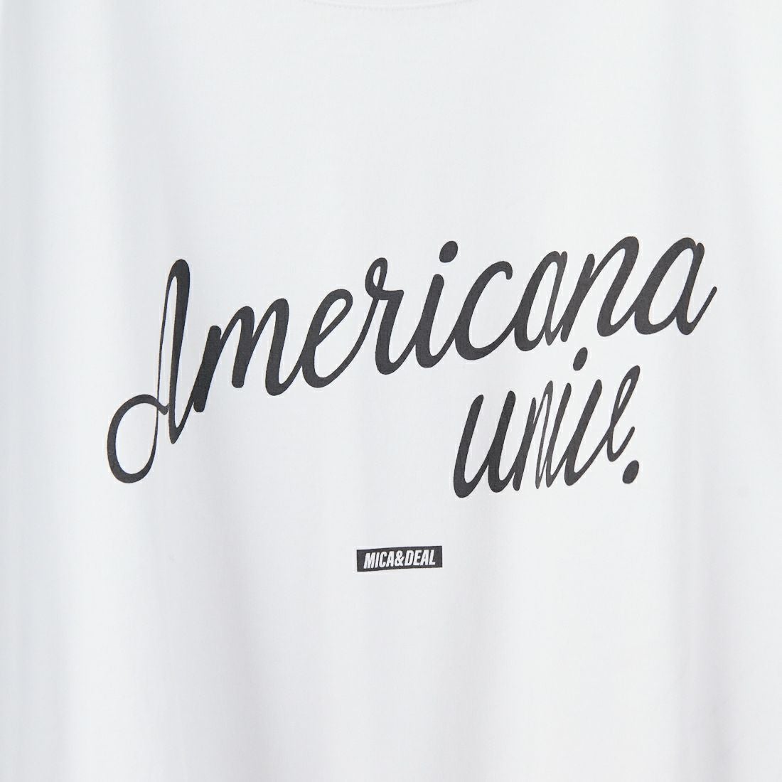 MICA&DEAL [マイカアンドディール] AMERICANA × MICA&DEAL ロングスリーブTシャツ [0125309271] WHITE
