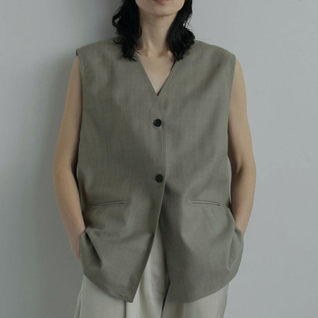 anuke [アンヌーク] Vネック ステッチベスト [62520112] BEG