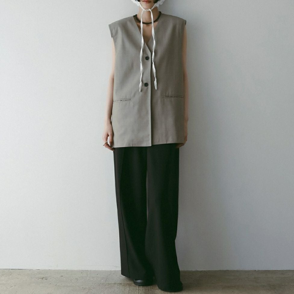 anuke [アンヌーク] Vネック ステッチベスト [62520112] BEG