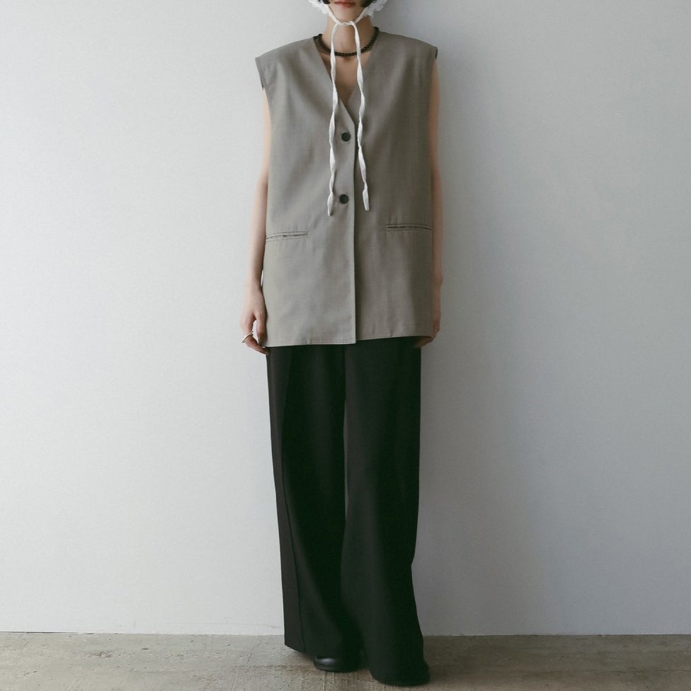 anuke [アンヌーク] Vネック ステッチベスト [62520112] BEG