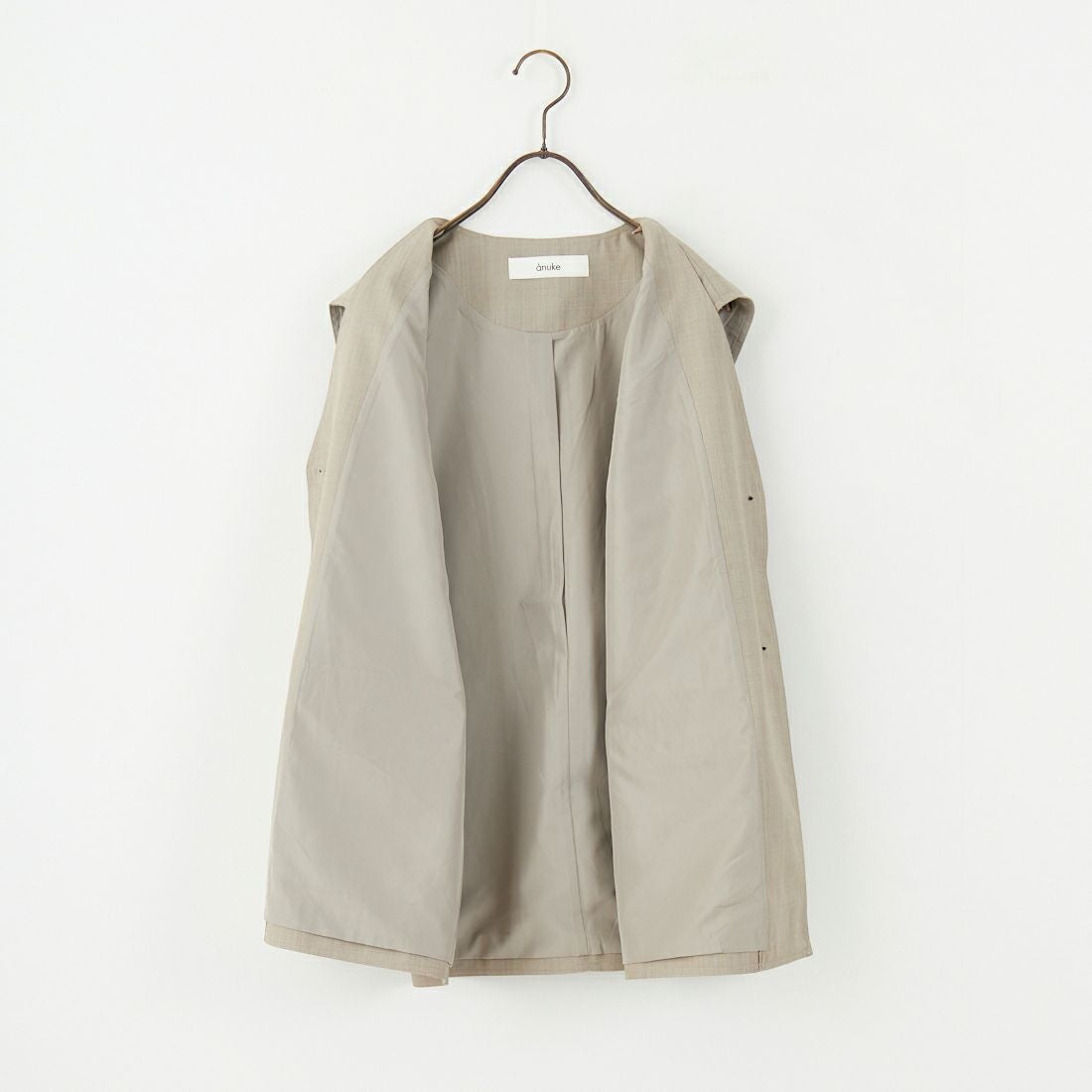 anuke [アンヌーク] Vネック ステッチベスト [62520112] BEG