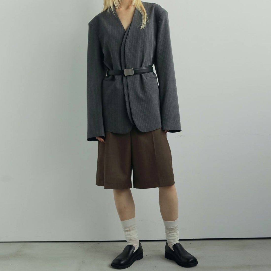 anuke [アンヌーク] センタープレス ハーフパンツ [62520710] BRN