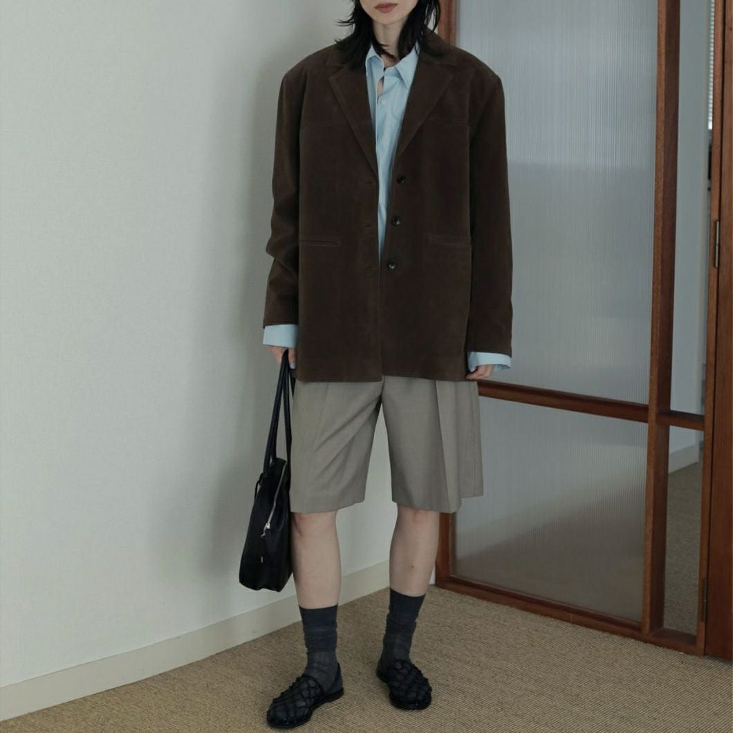 anuke [アンヌーク] センタープレス ハーフパンツ [62520710] BEG