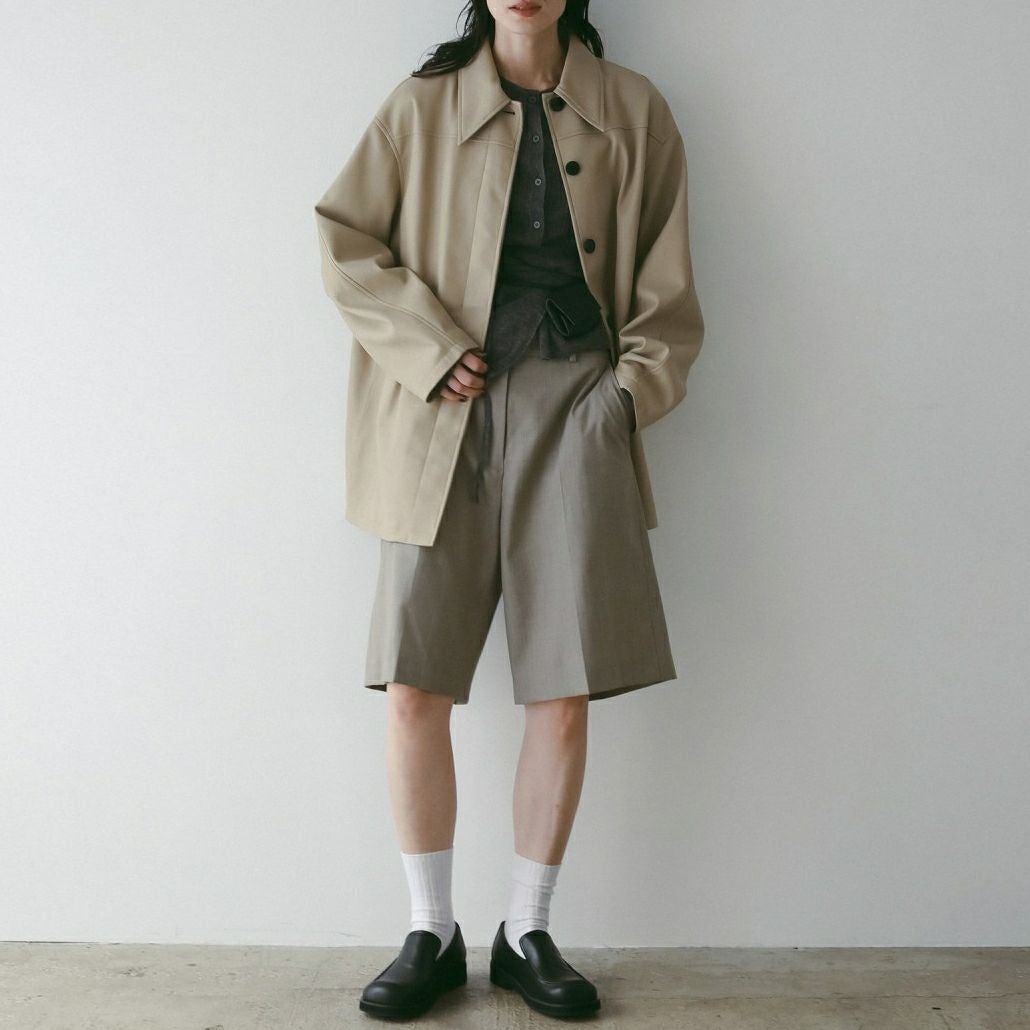 anuke [アンヌーク] センタープレス ハーフパンツ [62520710] BEG