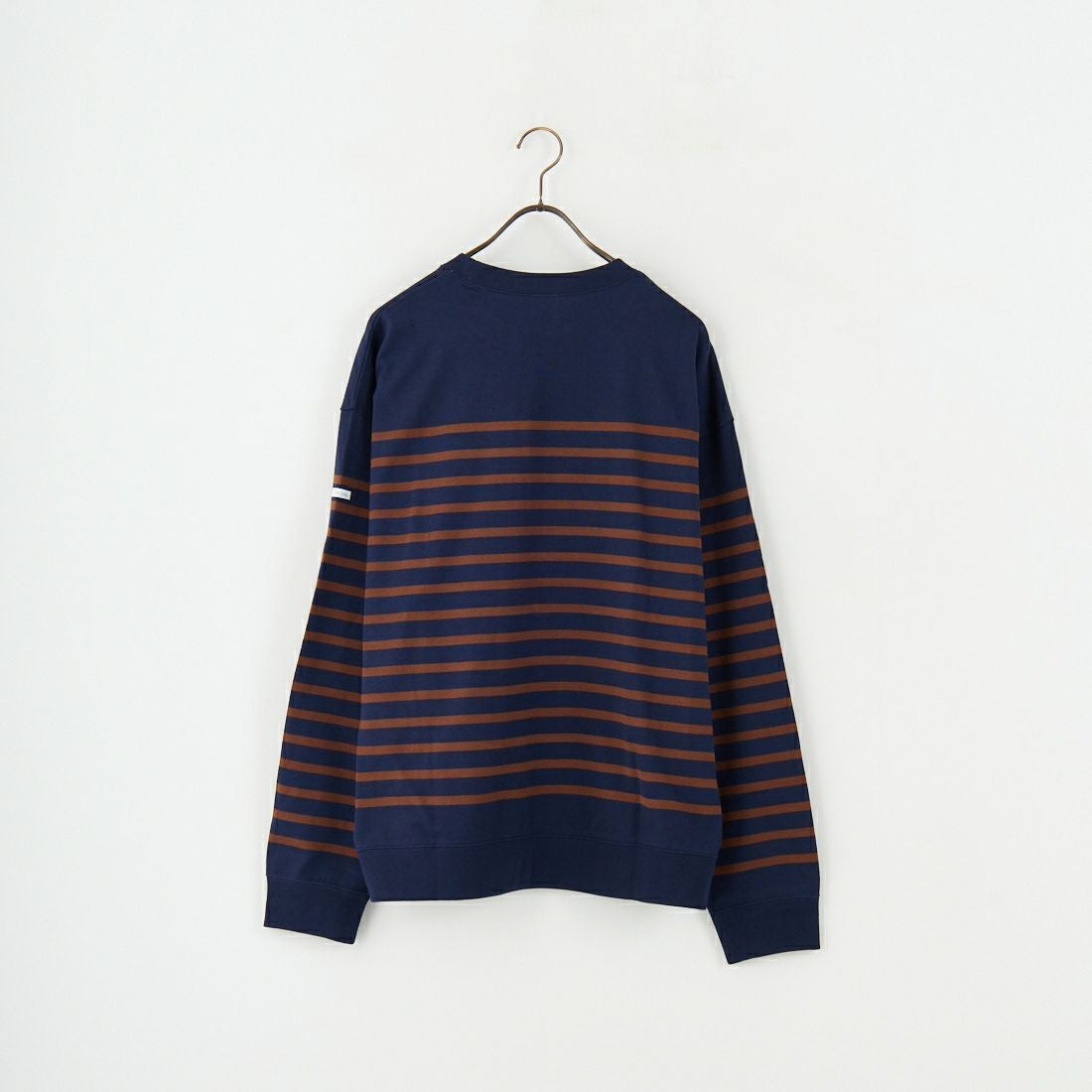 ORCIVAL [オーシバル] パネルボーダー スウェットプルオーバー [OR-C0344PNB] NAVY/BROWN